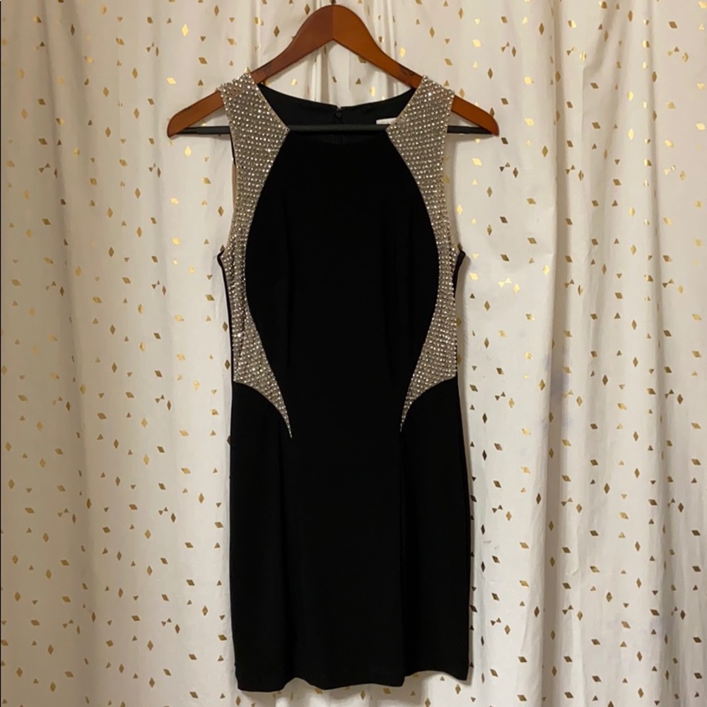 Cache Cocktail Dress with Embellishments